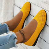 Spring and Autumn New Fashion Round Head Solid Light Mouth Candy Mesh Breathable Large Women's Flat Shoes Single