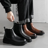Breakj Chelsea Boots Men's Locomotive Short Boots Autumn And Winter Senior Martens