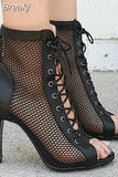 Women's Sandals Fashion Sexy Slim High Heels Elegant Women's Boots and Ankle Boots Summer Ballroom Dance Short Boots