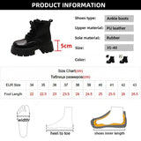 Winter Plush Warm Ankle Boots for Women 2023 New Punk Chunky Platform Shoes Woman Thick Bottom Non Slip Motorcycle