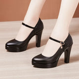 Model Catwalk High Heels Women's Waterproof Table Tip Large Size 40-43 Fine Heels Professional Single Shoes Work