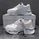 Casual Women's Sneakers Lace Up Platform Shoes Woman For Thick Soled Vulcanize Shoes Comfortable