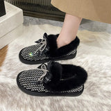 and Boots Women's New Style 2022 Winter Shoes Round Head Fashion Versatile Temperament Women's Boots Bow