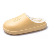 Winter Warm Waterproof Non-Slip Home Slippers Indoor Cotton Non-Slips Ladies Soft Slippers Memory Foam Couples