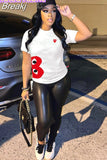 Summer Juicy Diamonds Print Tshirt Women Round Neck Short Sleeve Top Female Pattern Harajuku Tshirt 2023 New