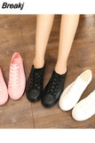 Boots For Women White Sneakers Shoes Waterproof Spring Summer Female Casual Shoes Rubber Rain