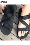 2023 New Summer Men Outdoor Sandals Casual Non-slip Hook Loop Walking