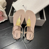 Women's Shoes with Low Heels Summer 2023 Plastic Footwear Flip-flops Black Sandals for Woman Pvc Comfort Vip Chic and Elegant