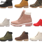 Winter Boots Women Martern Boots Platform Ladies Ankle Booties Comfortable Woman Shoes Casual Female Mid Calf