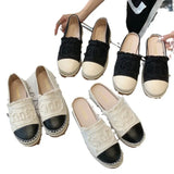 Shoes Women's 2024 New Summer Casual Flat Bottom Baotou Half Slippers Shoes for Women Designer