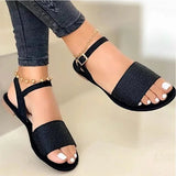 Women Sandals Classics Ankle Strap Summer Sandals Flat Shoes For Women Lightweight Flats Sandalias Mujer Casual Summer
