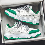 Men Skateboarding Shoes Canvas Thick Bottom Platform Shoes Comfortable Breathable Vulcanized Shoes Casual Sneakers Student