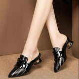 High Heels Women Cute White Floral Slip on High Heel Shoes Lady Casual High Quality Spring & Summer High Heel Pumps