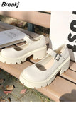Heels for Women Platform Stiletto Heels Ladies Shoes and Sandals Leather Wedding Shoes Bride Student Lolita Mary Jane