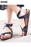 Fashion Cork Sandals 2023 New Women Casual Summer Beach Gladiator Non-slip Buckle Strap Sandalias