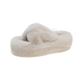 Size Woolen Slippers For Women In Autumn And Winter 2023 New Home Wear Plush And Thick Soles Cross Wool
