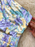 Women Floral Print Irregular Dress Spring Summer Sexy One Shoulder Long Sleeve Hollow Out Ruffles Beach Long