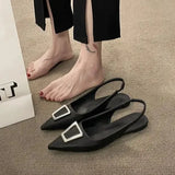 For Women 2023 Female Shoes Slippers Soft Slides Cover Toe Low Shallow New Comfort Flat Basic Spring Fabric Retro