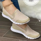 Women's Loafers 2023 New Slip-On Flats Shoes Breathable Mesh Casual Shoes Female Sneakers Comfort Light Vulcanized Shoes