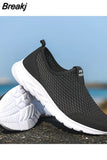 Men's Casual Shoes Large Size Breathable Outdoor Flat Mesh Lightweight Sneakers Fashion Running Shoes Zapatillas Comodas