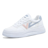 Vulcanized shoes sneakers women shoes solid color ladies flat shoes 2022 mesh women's sports comfortable breathable white