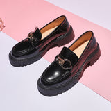 Heels Women's Loafers Luxury Woman Pumps Shoes 2023 Fashion Spring Leather Metal Designer Shoes Ladies Free Shipping