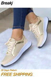 New Women Chunky Sneakers Solid Color Platform Shoes Thick Bottom Zipper Women's Vulcanized Shoes Sneakers Zapatos De