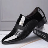Men Slip on Men Dress Oxfords Fashion Business Dress Men Shoes 2023 New Classic Leather Men'S Suits Shoes Man