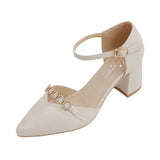 De Mujer Lady Cute Light Weight Spring & Summer Black Patent Leather Square Heel Buckle Shoes Sapatos Femininas