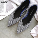 Simple Flat Shoes Women Comfortable Latex Insole Casual Shoes Candy Colors Pointed Single
