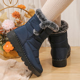 Womens Waterproof Snow Boots Warm Thick Plush Winter Boots Women 2023 Non Slip Platform Ankle Boots Female Cotton Padded