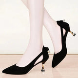 Hauts Talons Women Cute Black Comfortable Spring High Heel Pumps Lady Casual Summer High Heel Shoes Office Shoes