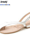 2.5cm Plus Size 41 Women's Sandals Summer Pinch Toe Strappy Square heel Sandals for Women Casual Beach Sandals Roman