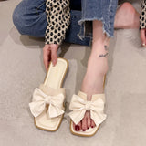 Women Slippers Summer Sandals Casual Flat Shoes Female Bowknot Casual Summer Shoes for Women Flip Flop Flats Chaussure