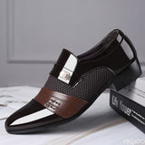 Men Slip on Men Dress Oxfords Fashion Business Dress Men Shoes 2023 New Classic Leather Men'S Suits Shoes Man