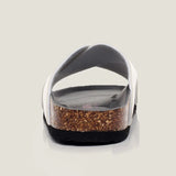 2023 Unisex Fashion Men Beach Cross Cork Slippers Summer Solid Color Non-slip Outside Women Slide Shoe High