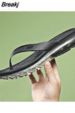 Hombre High-Quality Full Palm Air Cushion Slippers Designer Sandals Flip Flops Man Home Casual Shoes Luxury