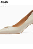 Size 32-43 Women Pumps Real Leather 2023 Spring Thin High Heels Shoes Women Sexy Solid Party Office Lady Daily