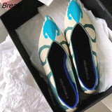 Simple Flat Shoes Women Comfortable Latex Insole Casual Shoes Candy Colors Pointed Single