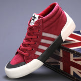 Breakj Autumn New Men's Shoes Trendy Shoes Men's High-Help Canvas Shoes Korean Version Of The Trend Of Leisure Shoes Breathable