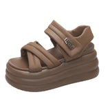 Breakj Platform Sandals Women 2024 Summer Wear New Fashion Versatile Muffin Sole Casual Sports Sandals