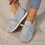 Breakj New Casual Women's Sneakers Large-Size Flying Mesh Lace Sports Single Shoes