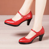 Cheongsam Catwalk Model High Heels Women's Thin Heels Thick Soles Waterproof Platform Size Soft Leather Comfortable Single