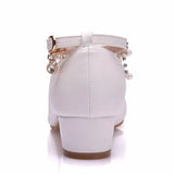 Queen Women's High Heels Water Drill Pendant Chain Sexy Bride Party 3CM Pumps Pointed Toe Shallow