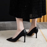 Size 34-40 Women Pumps Sexy Pointed Toe High Heels Shoes For Women Elegant Party Heeled Footwear Classic Fashion