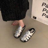 Bao-head Half Slippers, Women's Summer Wear 2024 New Slip-on Moeller Sandals, Birkenstocks Woven Sandals, Women's