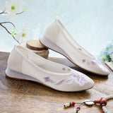 Breakj Heel Embroidered Cloth Shoes Summer Ladies Sandals Ethnic Style Fashion With Hanfu