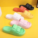 Women's Soft Sole Cloud Slippers Summer Beach Thick Platform Slipper Sandals Women Korean Eva Slippers for Home Flip Flops