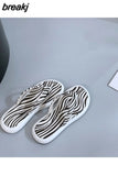 Brand Slippers Summer Shoes Women Flat Casual Slides Leisure Sandal Female Beach Flip Flops Green Slipper Sandales