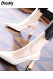 for Woman 2023 Block Heel Women's Summer Footwear Chunky Heels Moccasins Pumps Silver Sandals High on Heeled Beau Today